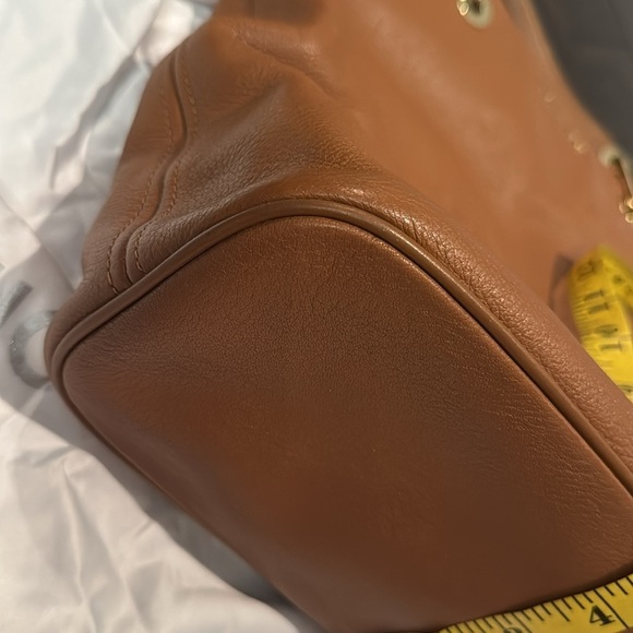 Michael Kors raven Brown Leather Tote Bag with crossbody EUC - Picture 16 of 16